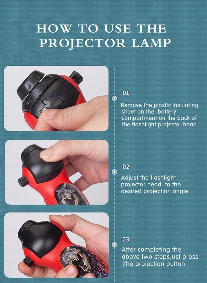 Flashlight Projector Toy,Night Lamp Projector with 24 Patterns - Toddler Light Toy for Recognition Improvement, Educational Learning Bedtime Night Light for Kids - Image 4